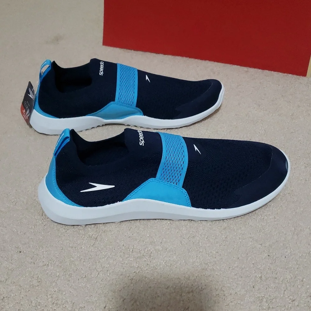 Speedo Adult Men's Pull on Water Shoes - Navy Size: Large